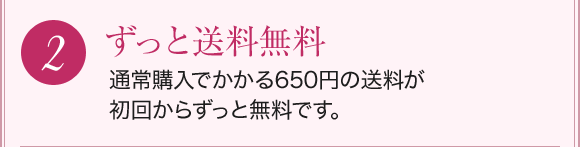 2.ずっと送料無料